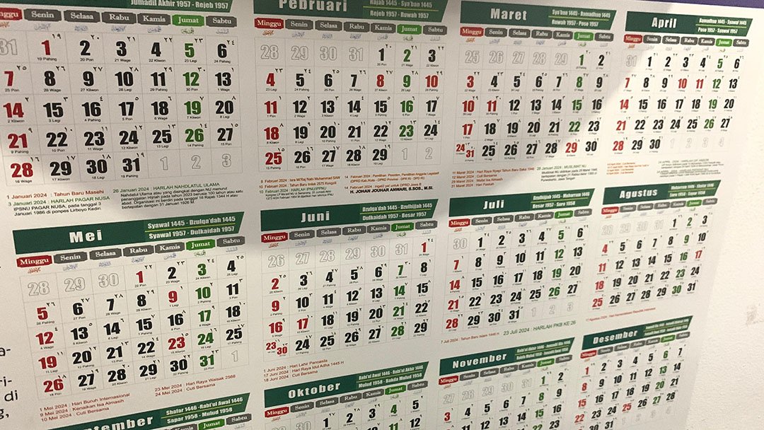Daftar Hari Libur Nasional dan Cuti Bersama Tahun 2024