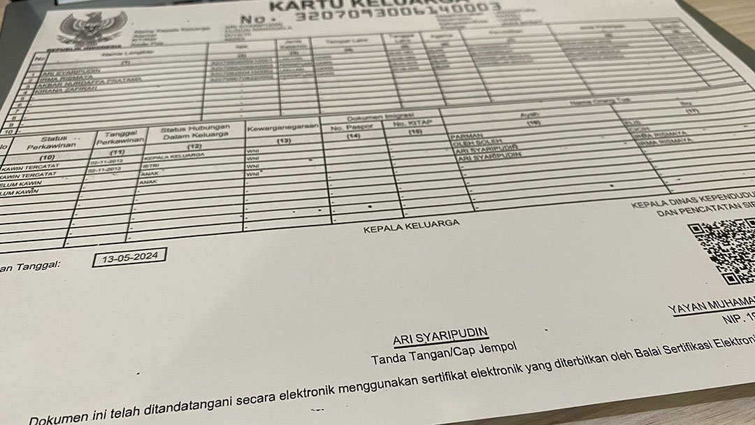 Setelah Menikah Apa Saja Syarat Membuat KK Baru atau Pecah KK