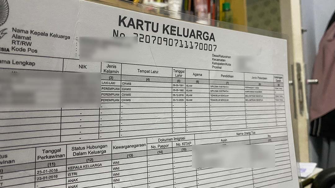 Membuat Kartu Keluarga walaupun belum menikah