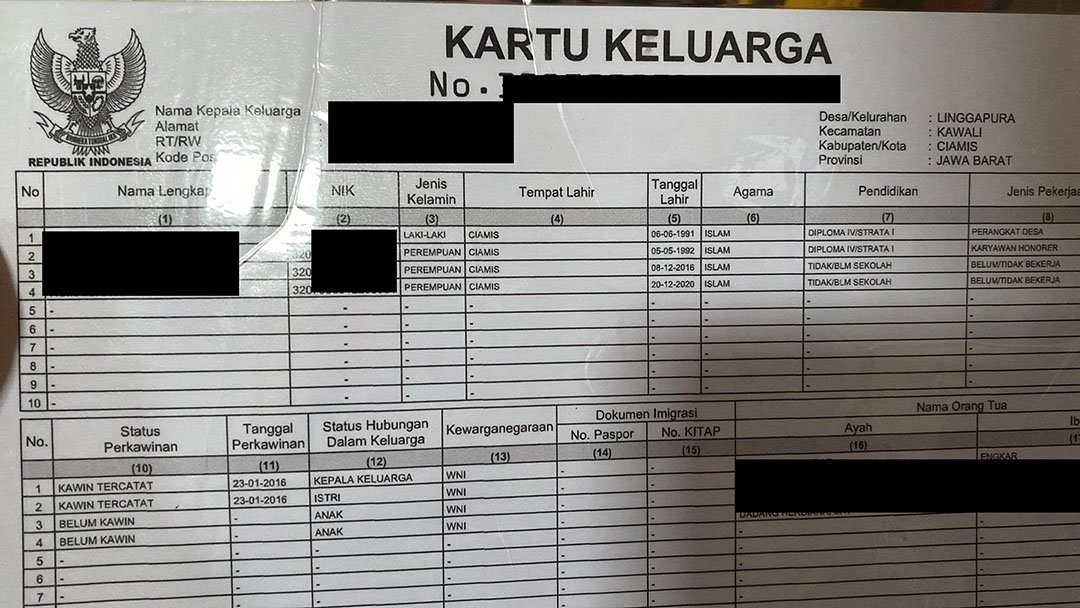 Kartu Keluarga