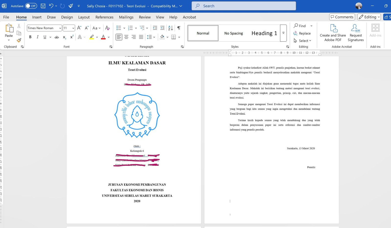 Cara Menghilangkan Nomor Halaman di Halaman Pertama di MS Word