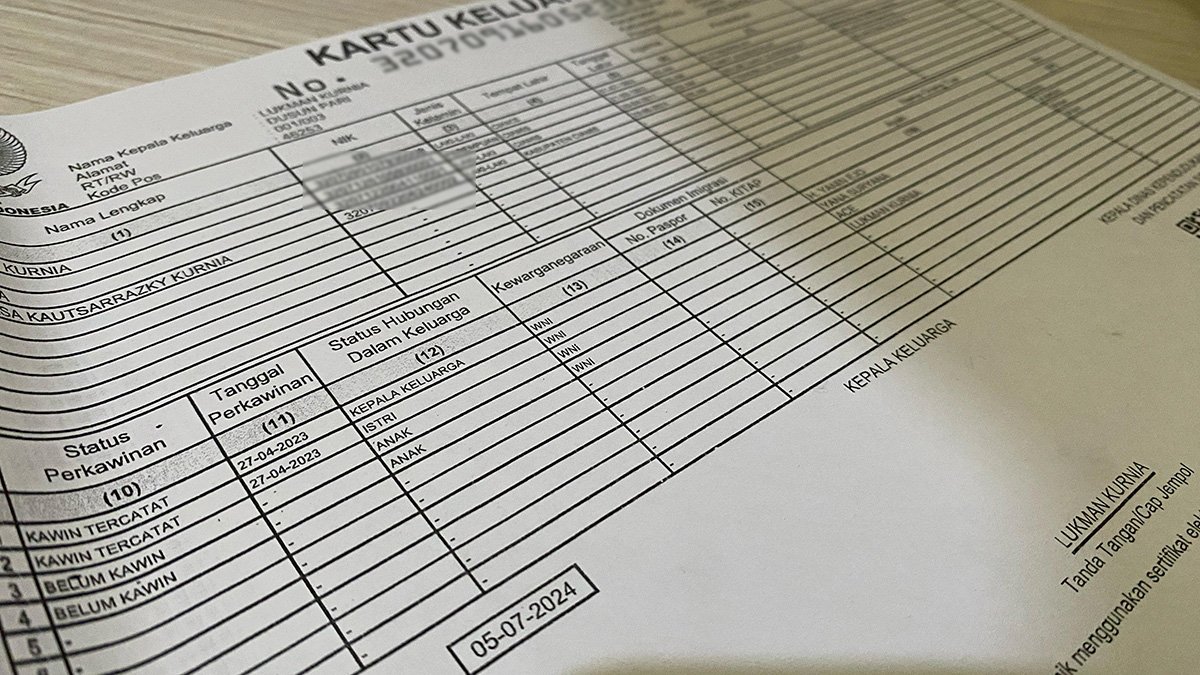 Apa Saja Syarat Mengurus KK Baru Setelah Menikah