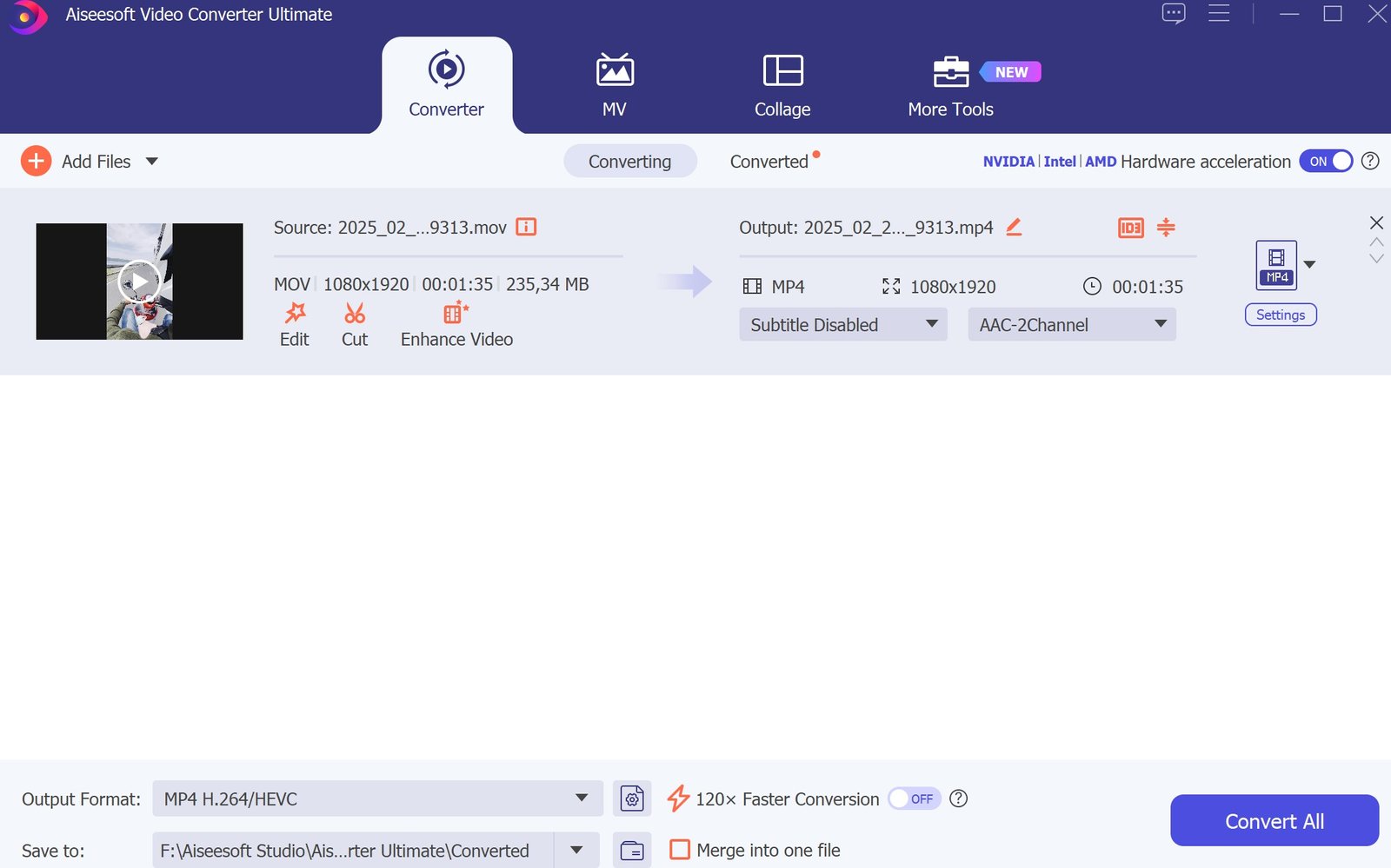 Convert Video Mov Ke MP4 Menggunakan Aiseesoft Converter Ultimate
