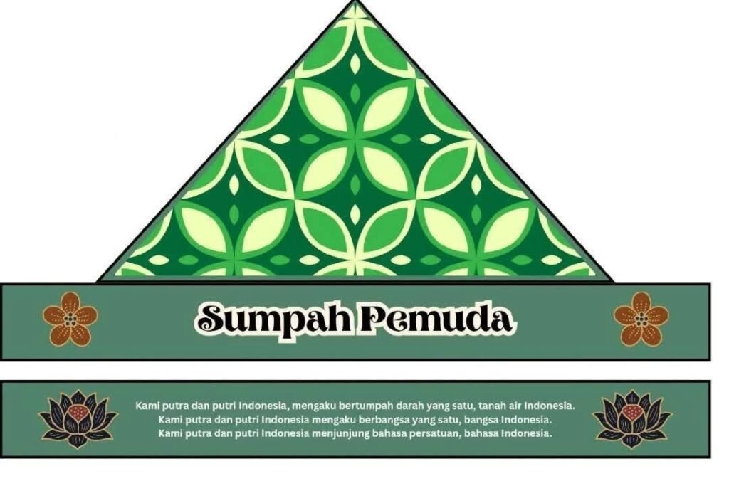 Design Ikat Kepala Anak SD Tema Hari Sumpah Pemuda