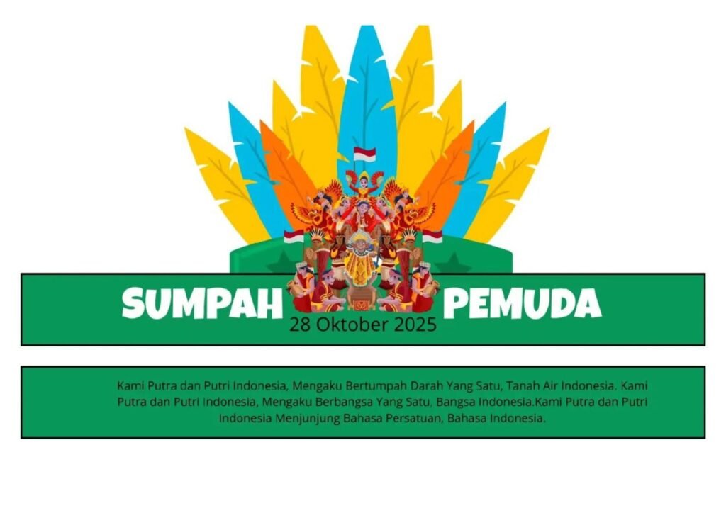 Design Ikat Kepala Anak SD Tema Hari Sumpah Pemuda