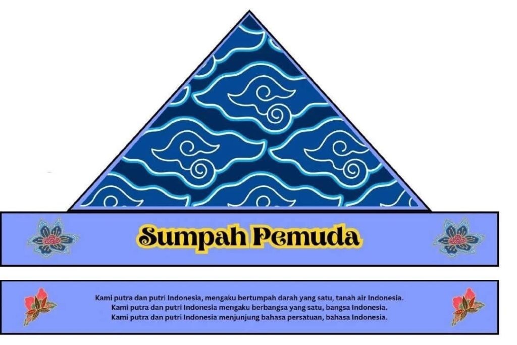 Design Ikat Kepala Anak SD Tema Hari Sumpah Pemuda