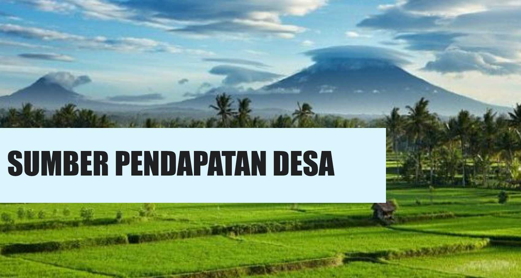 Sumber Pendapatan Desa