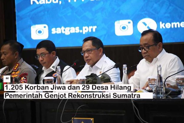 Rakor Satgas Pemulihan Pascabencana Sumatera bersama Pimpinan DPR RI